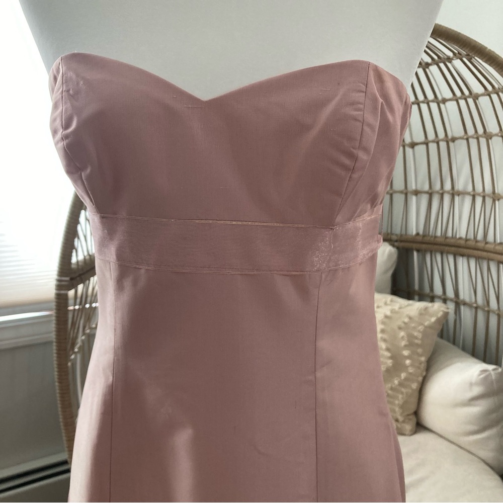 Laundry by Shelli Segal‎ 100% Silk Ice Pink Gown 4 Sweetheart Neckline - Picture 2 of 8